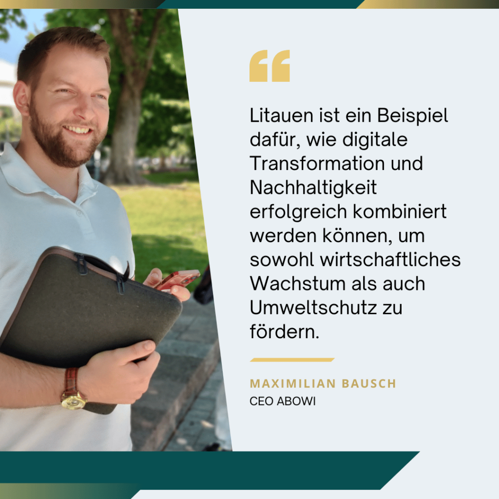 Litauen als Vorbild für Nachhaltigkeit - Maximilian Bausch